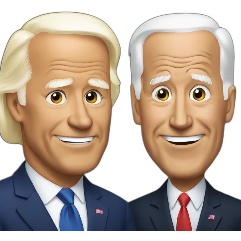 Biden and Trump emoji