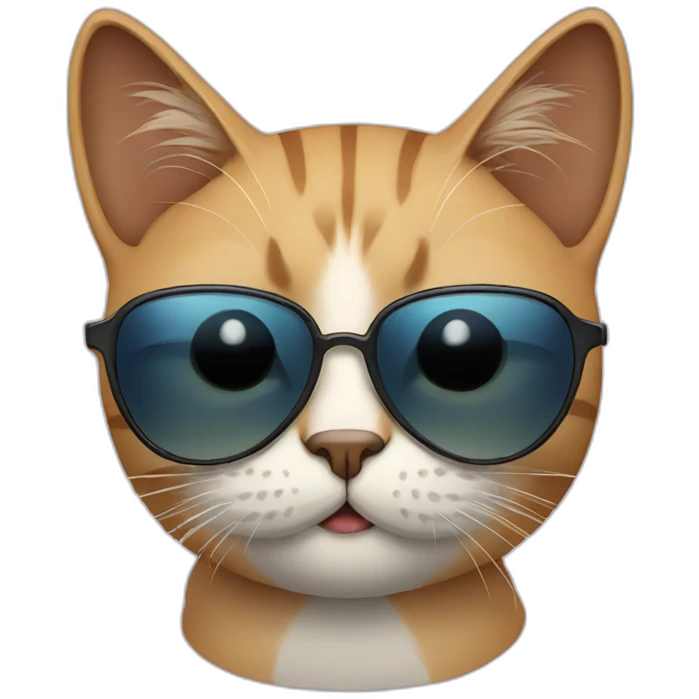 Cat with sunglasses emoji