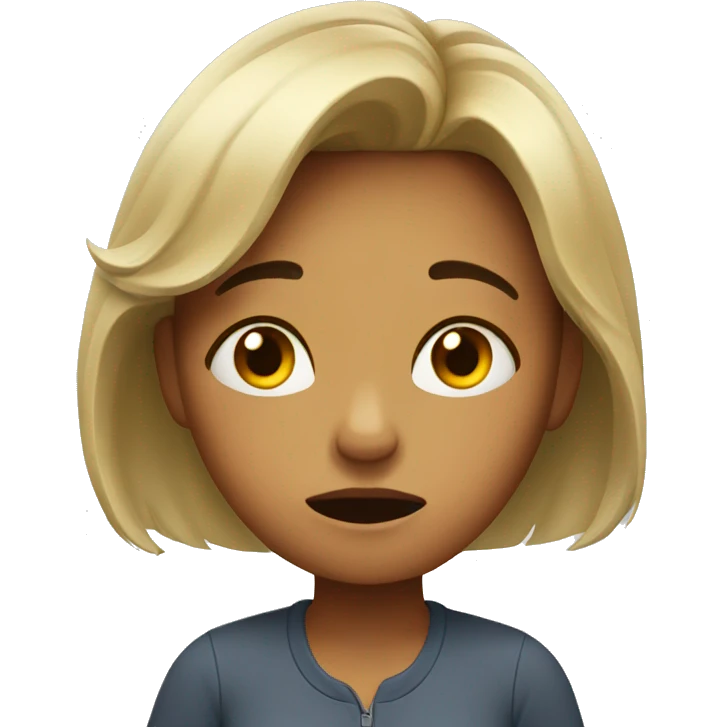 exhausted girl emoji