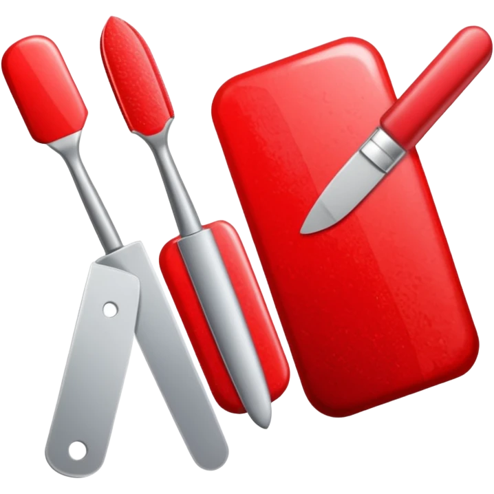 Create an icon with tools used by manicurists emoji