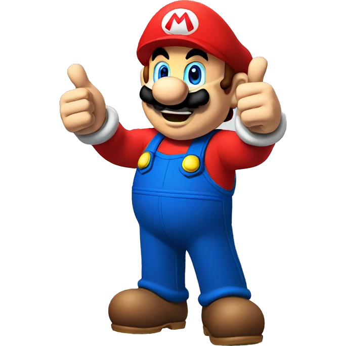 Mario giving a thumbs up emoji