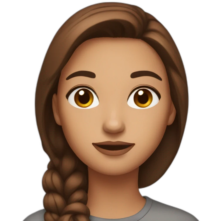 👩🏻‍💻with brown hair emoji