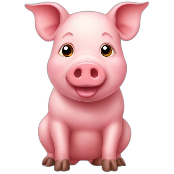 Cute pig emoji