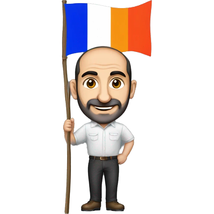 Pashinyan with Armenian flag FLORIST emoji