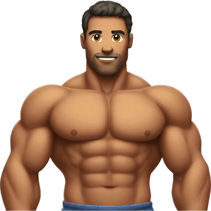 strong man with muscles  emoji