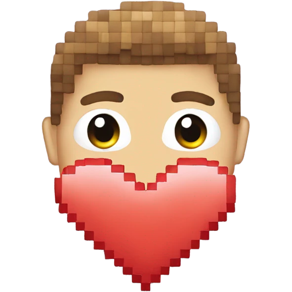 Pixel heart emoji