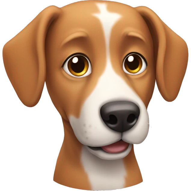 Dog with cat emoji