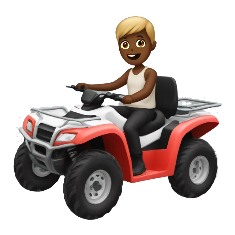 Me in a quad bike  emoji