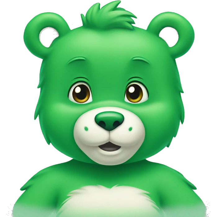 Green Care bear  emoji