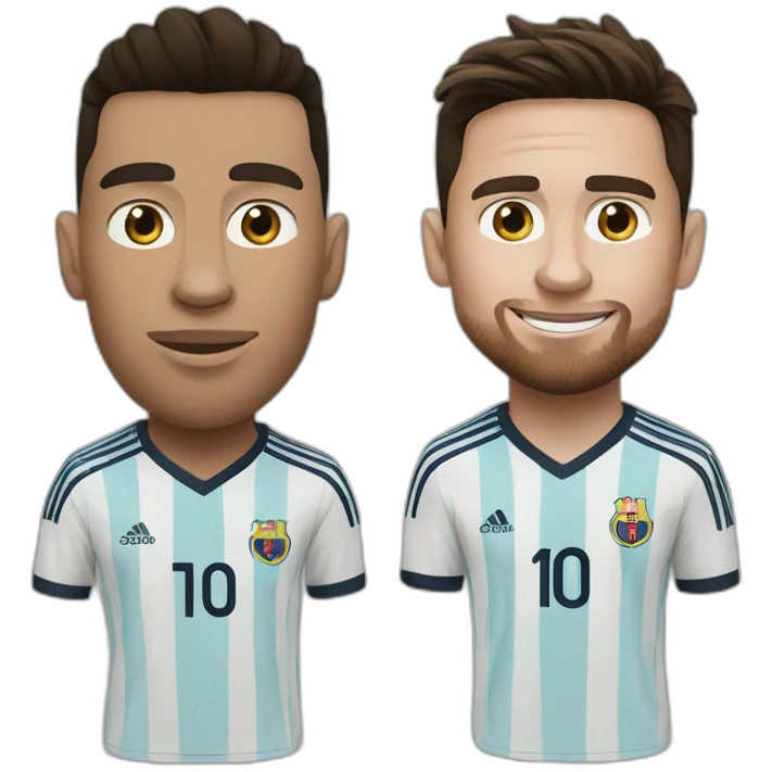 ronaldo and messi emoji