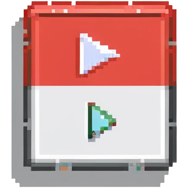 YouTube logo red rectangle with white play button emoji