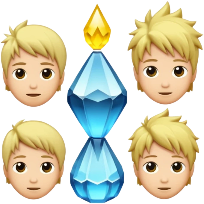 luzes japonesas roxas e ciano emoji