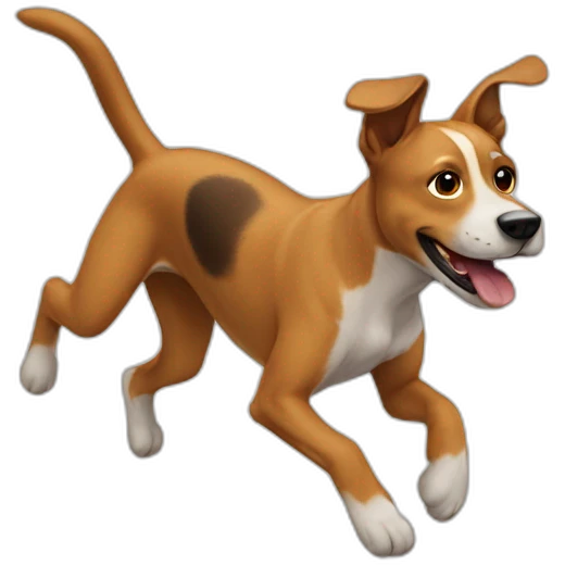 dog jumpping emoji