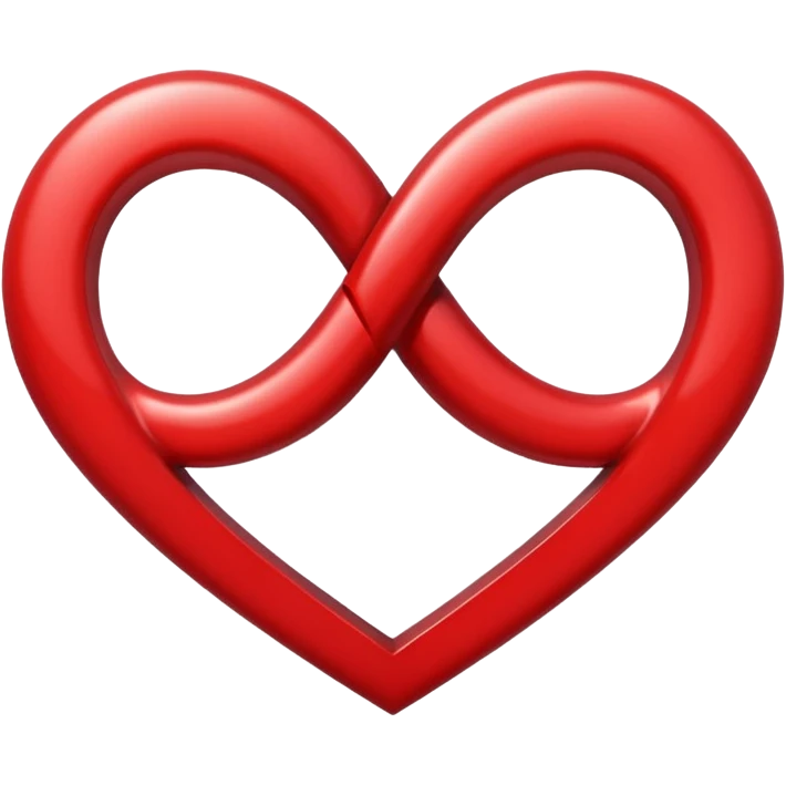 Heart with infinity simble emoji
