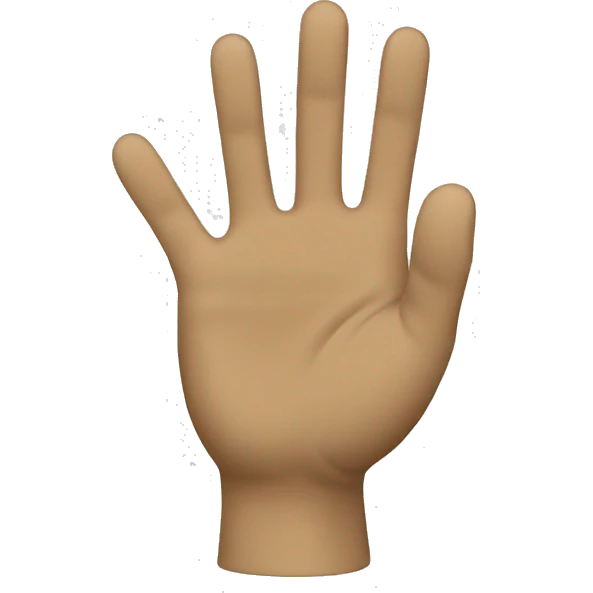 khaki waving hand emoji