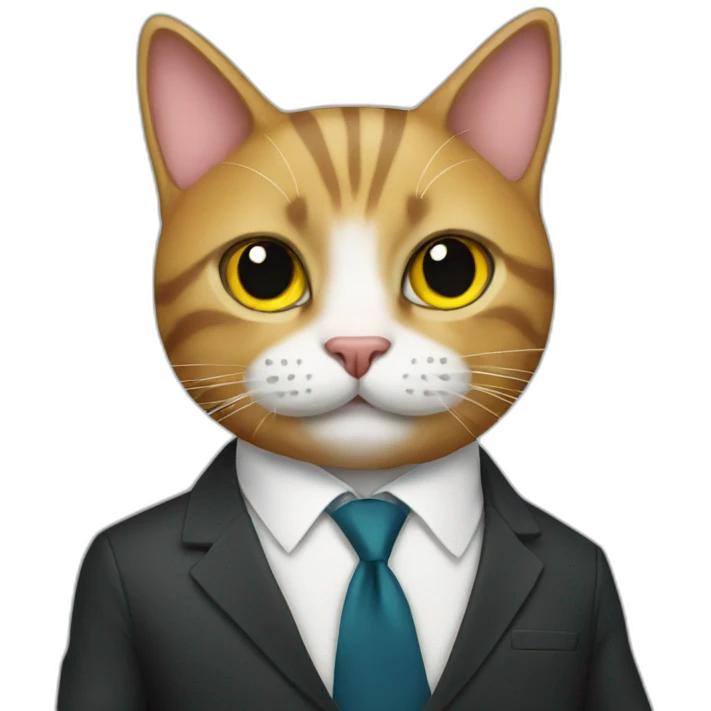 cat in a suit emoji