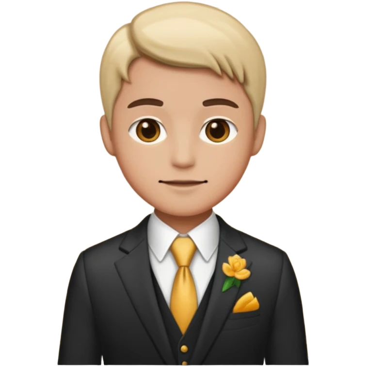 in a fancy suit emoji