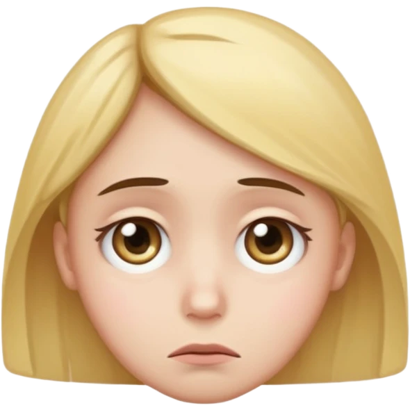 Sad face emoji with big starry eyes emoji
