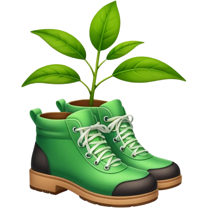 plant in shoes emoji