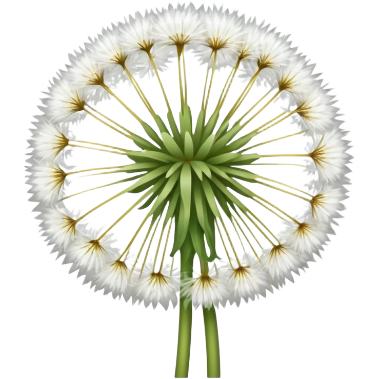 white dandelion emoji