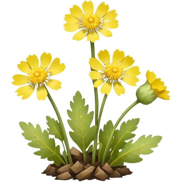 Coltsfoot flowers emoji