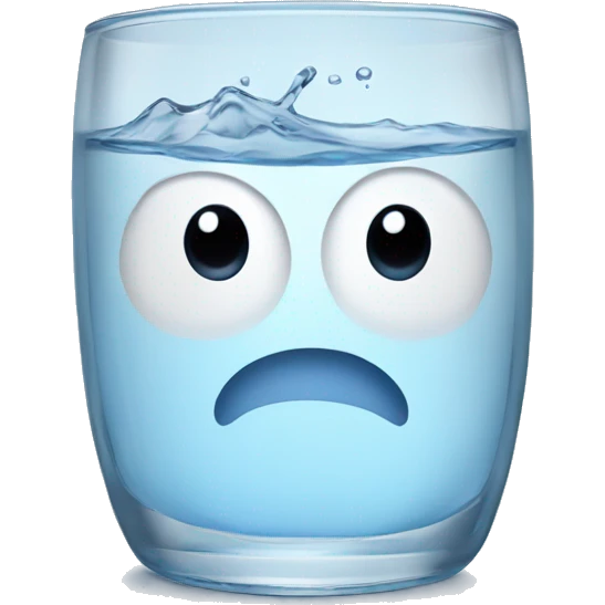 A glass of water emoji