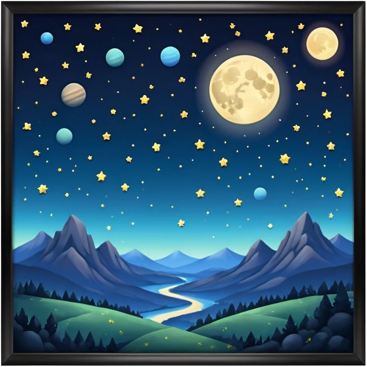 stargazing scenery emoji