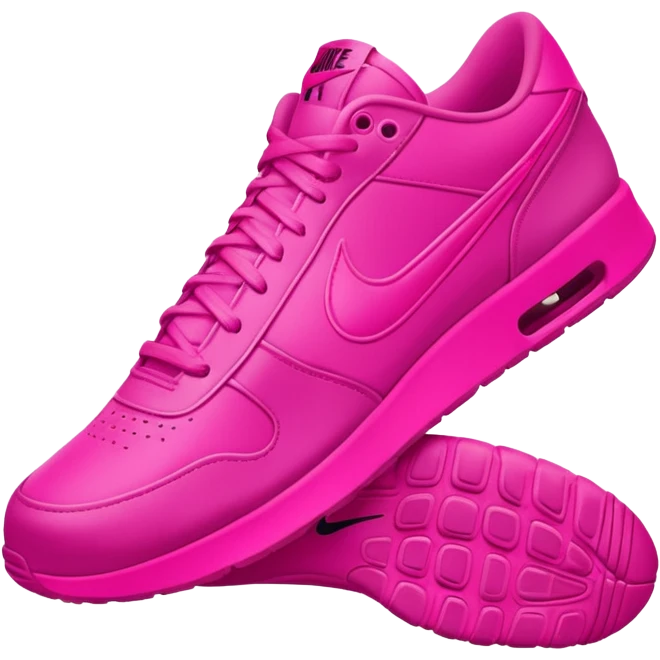 Neon hot pink nike emoji