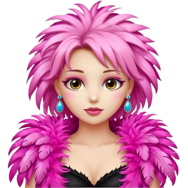 Une fille qui porte une feullara  emoji