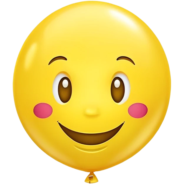 Happy face balloon  emoji