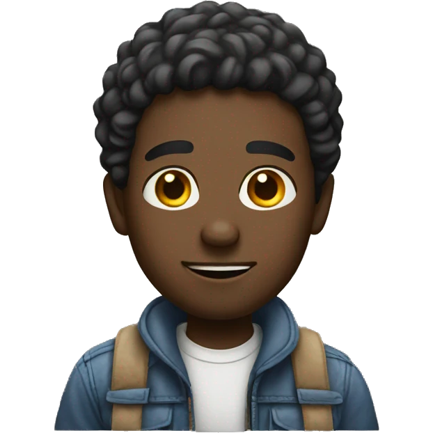 A black male with old cheap clothes  emoji