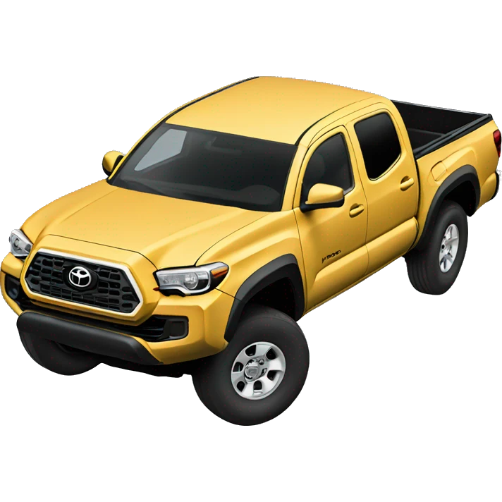 Toyota Tacoma with topper emoji