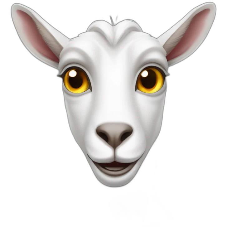 goat with laser eyes emoji