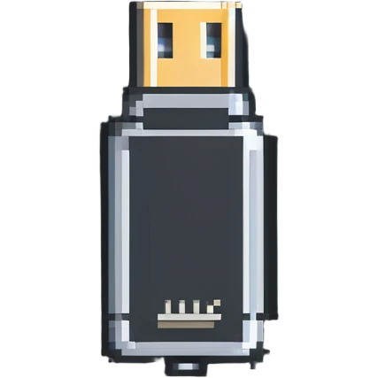 USB thumb drive storage device with details emoji