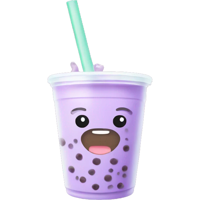 taro bubble tea  emoji