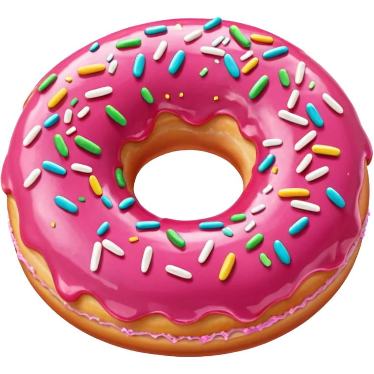 Pink donut emoji