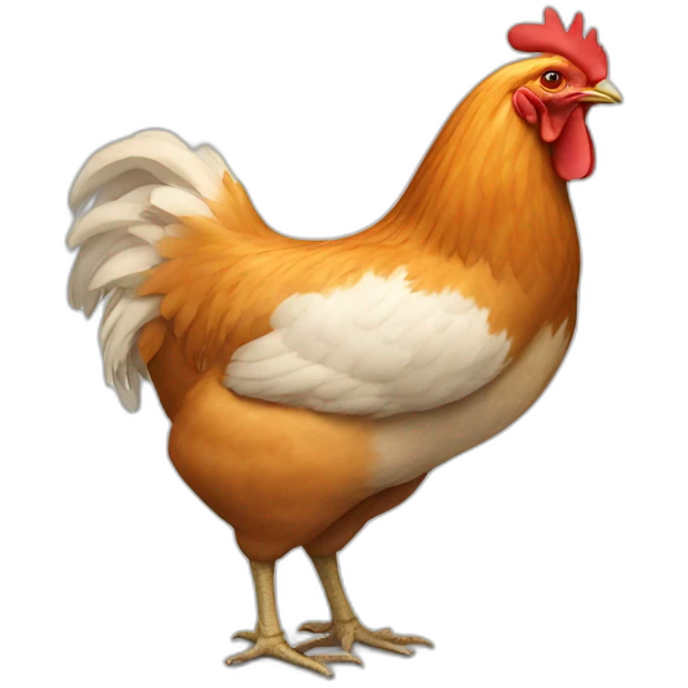 Chicken rear emoji