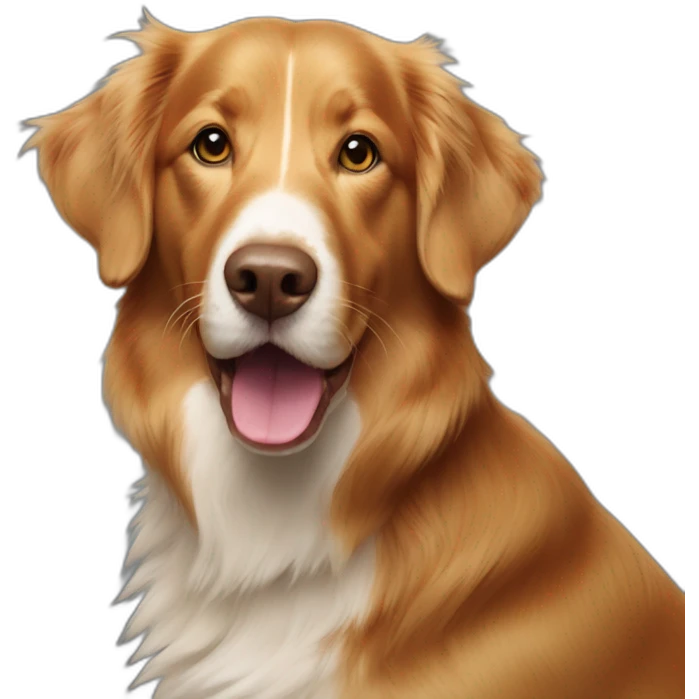 amos the duck tolling retriever emoji