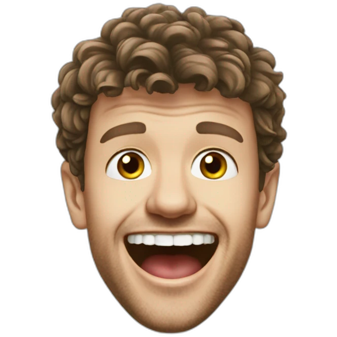 Thomas Muller is laughing emoji
