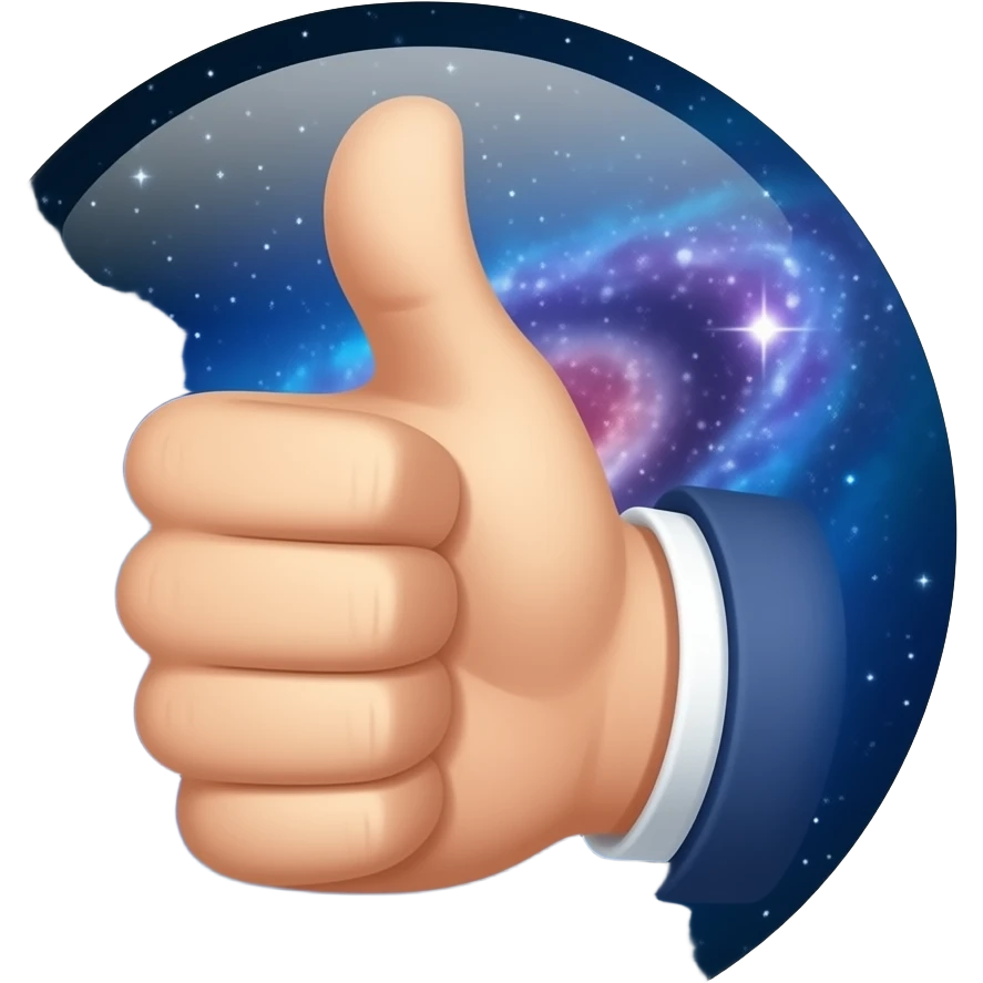 Galaxy thumbs up emoji