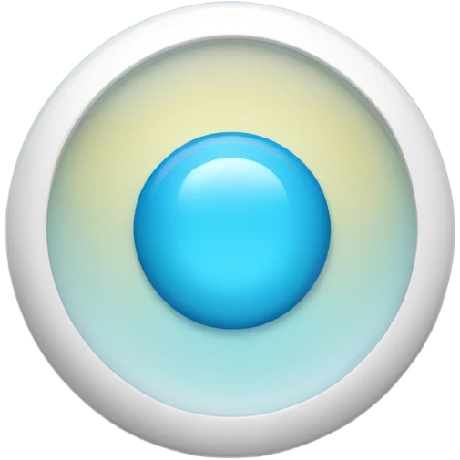 light blie circle pill with a divider. emoji