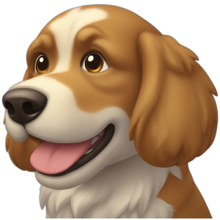 Chien qui coure avec un ballon de rugby emoji