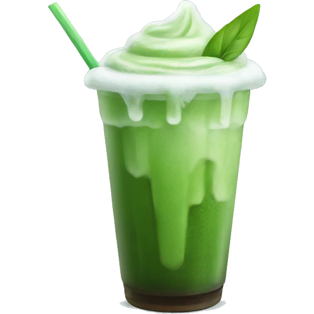 Iced matcha  emoji