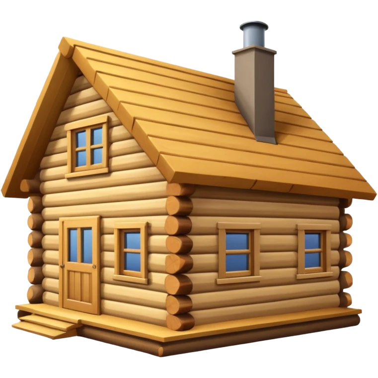 under construction log house emoji