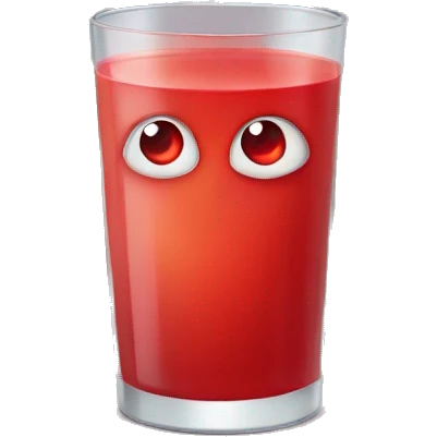 Juice world with red eyes emoji
