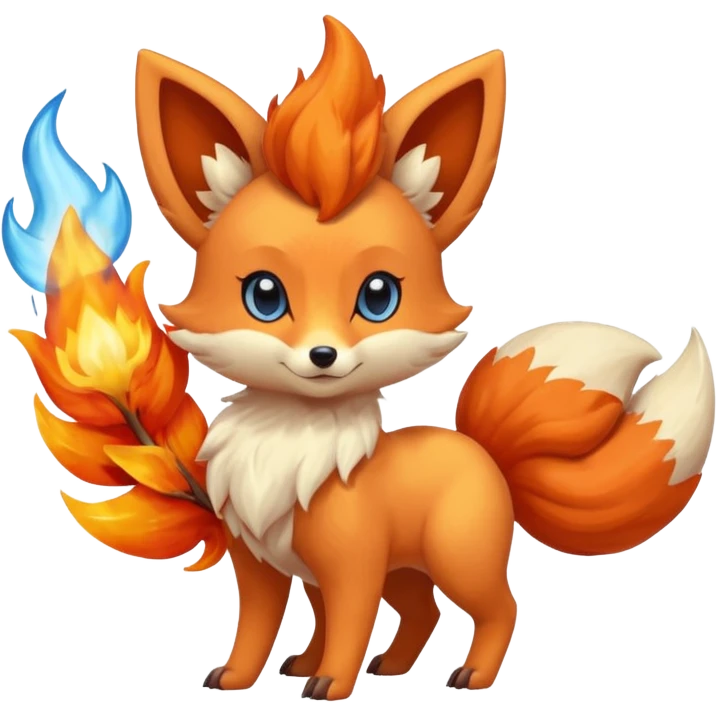 Amaura-Fennekin-Vulpix-fusion emoji