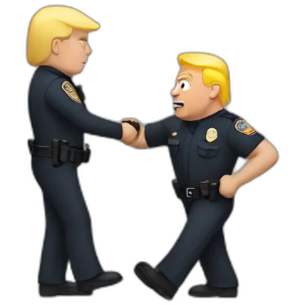 trump-getting-arrested emoji