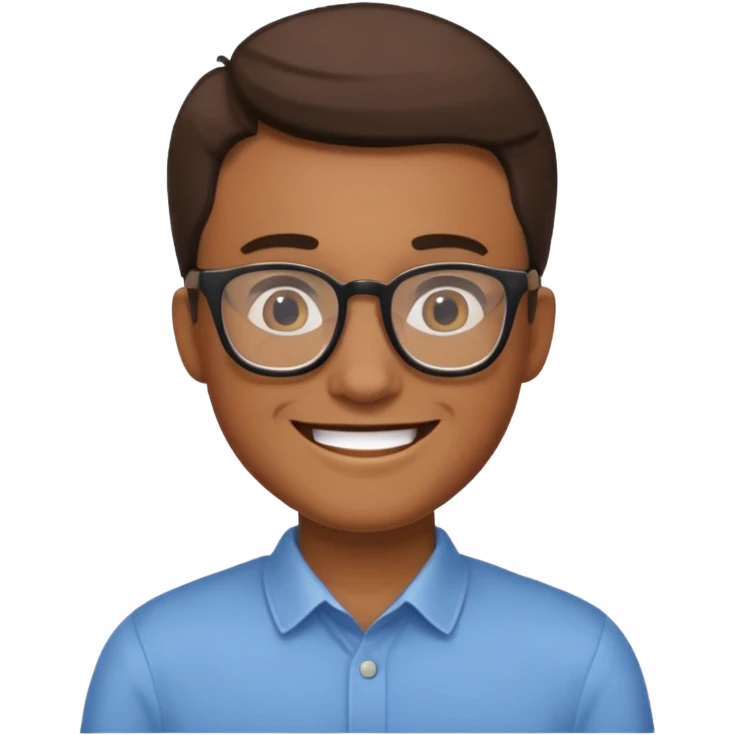 Cordero con lentes emoji