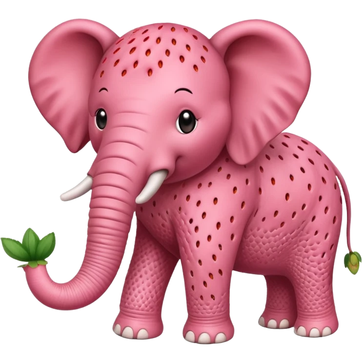 Strawbary elephant  emoji