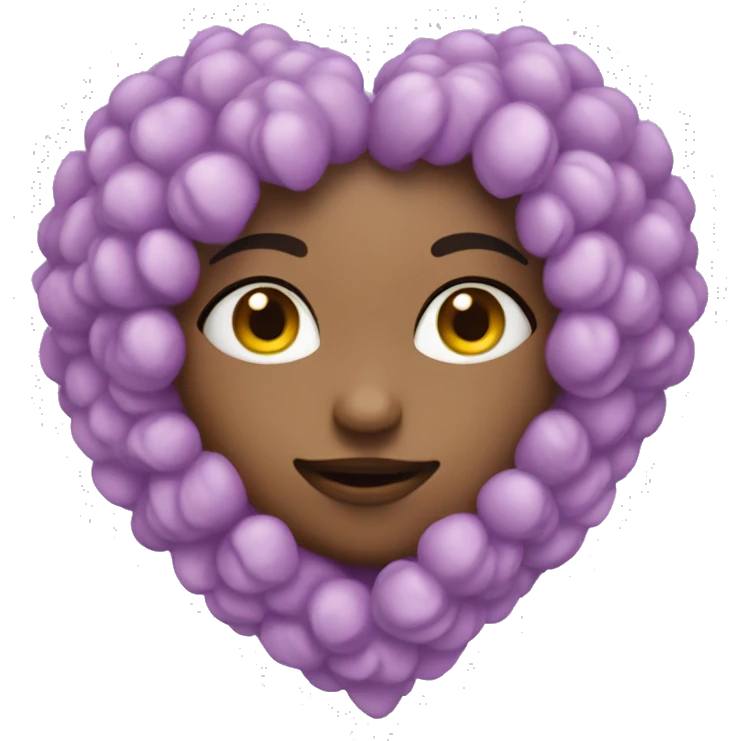 Lilac heart emoji